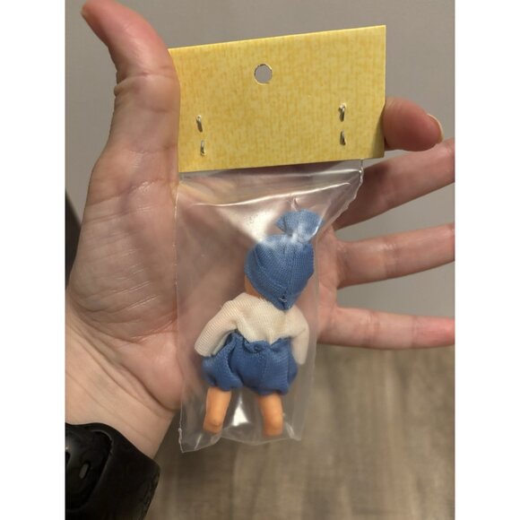 Vintage VEB Puppenfabrik Konigsee GDR 3" Miniature Rubber New In Package - Picture 3 of 5